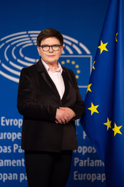 Fotografija 10: Beata SZYDLO in the EP in Brussels