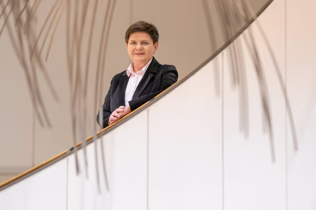 Fotografija 4: Beata SZYDLO in the EP in Brussels