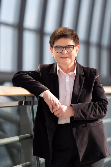 Fotografija 2: Beata SZYDLO in the EP in Brussels