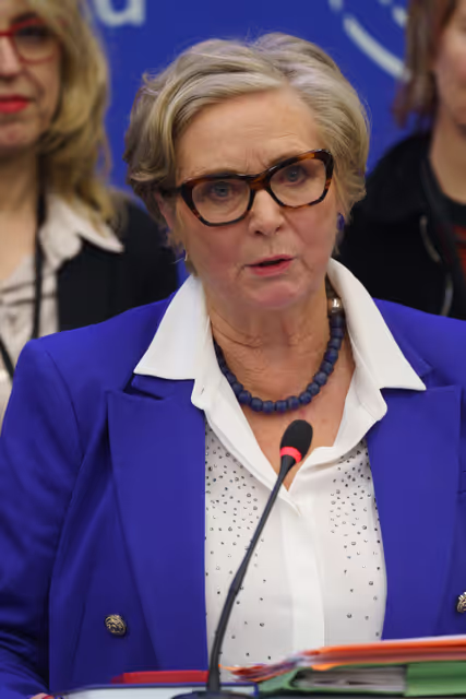 Photo 21: Press conference Chair on Violence against women