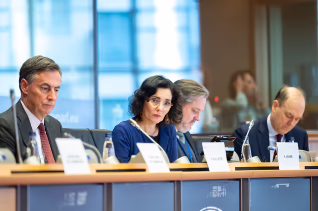 Φωτογραφία 10: AFET - Exchange of views with Hadja LAHBIB, Belgian Minister of Foreign Affairs