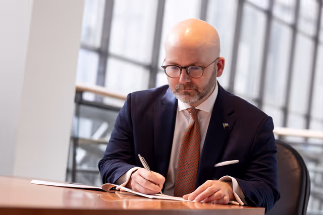 Foto 3: Charlie WEIMERS in the EP in Brussels