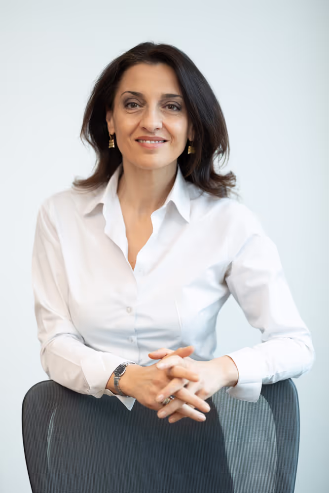 Irene TINAGLI in her office in Brussels