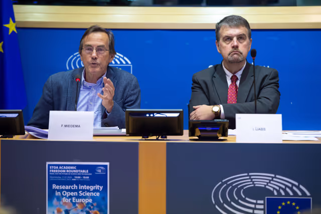 Nuotrauka 11: STOA Academic Freedom Roundtable ‘ Research Integrity in Open Science for Europe ’