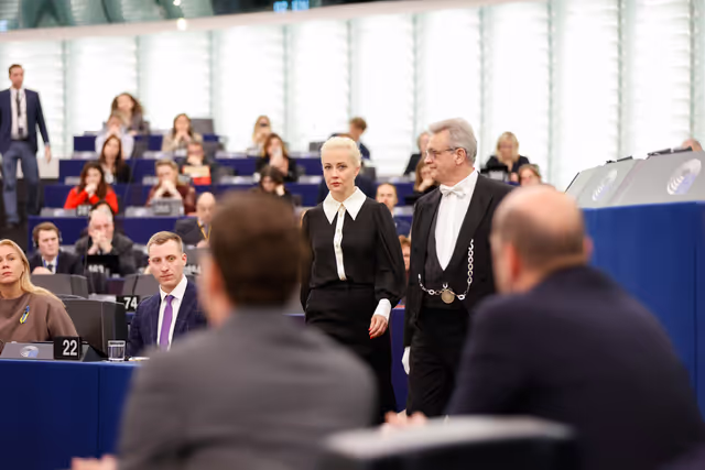 Foto 39: EP Plenary session - Address by Yulia Navalnaya