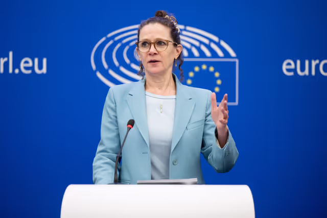 Снимка 4: Press conference on The Report on the Commission’s 2023 Rule of Law Report