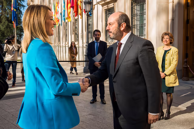 Official visit of Roberta METSOLA, EP President to Spain - Meeting with Pedro ROLLAN, President of the Spanish Senate