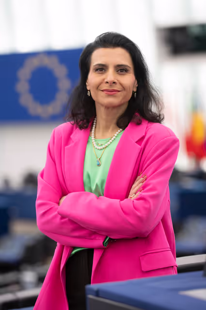 Fotografie 13: Abir AL-SAHLANI in the EP in Strasbourg