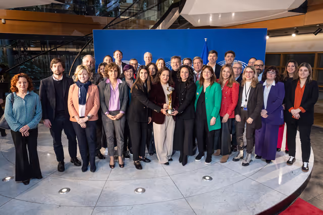Spanish MEPs meet with Ivana ANDRES and Alba REDONDO, players of the national football team of Spain