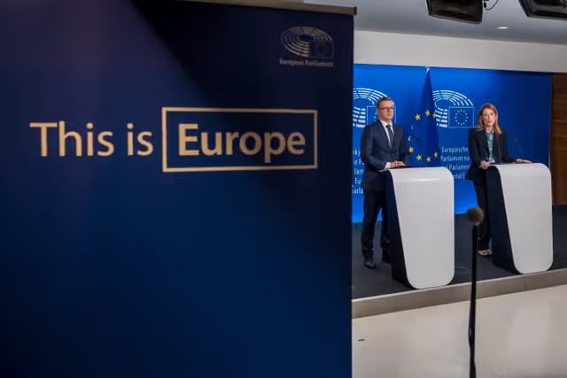Roberta METSOLA, EP President meets with Petteri ORPO, Prime Minister of Finland - Press Point