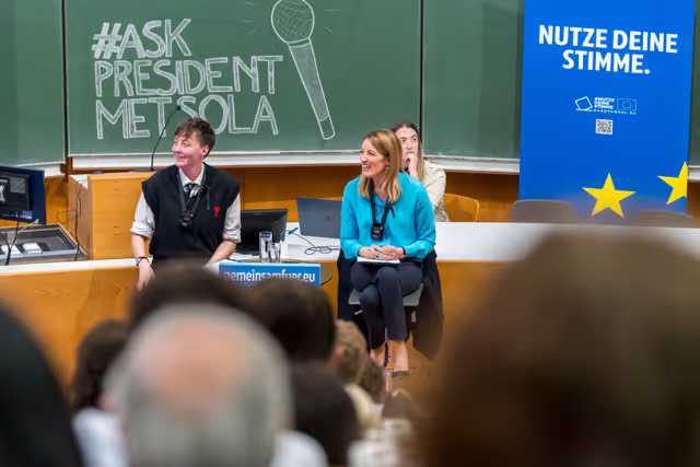 Official visit by Roberta METSOLA, EP President to Austria - Town Hall discussion with young people