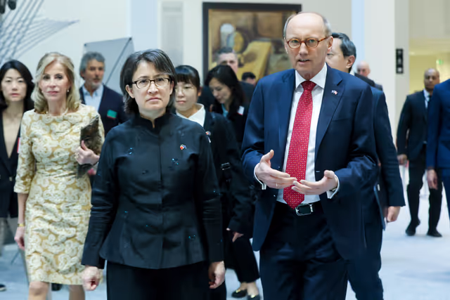 Fotagrafa 8: Othmar KARAS meets with  Bi-Khim HSIAO, Taiwanese Vice President- elect
