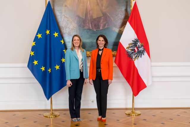 Official visit by Roberta METSOLA, EP President to Austria - Meeting with Caroline EDTSTADLER, Federal Minister for EU and Constitution