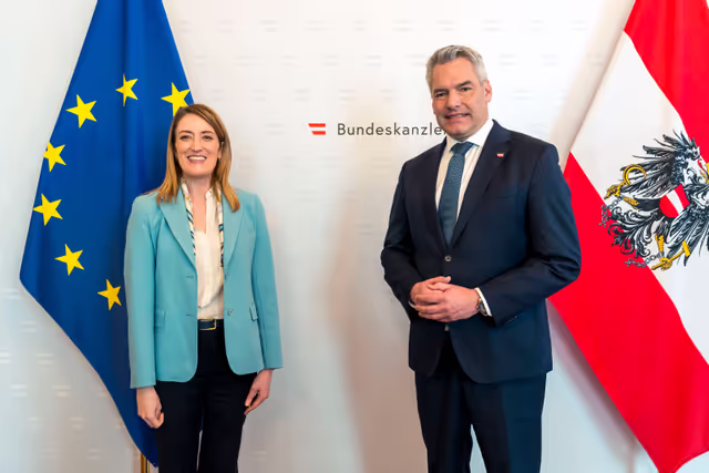 Official visit by Roberta METSOLA, EP President to Austria - Meeting with Karl NEHAMMER, Austrian Federal Chancellor