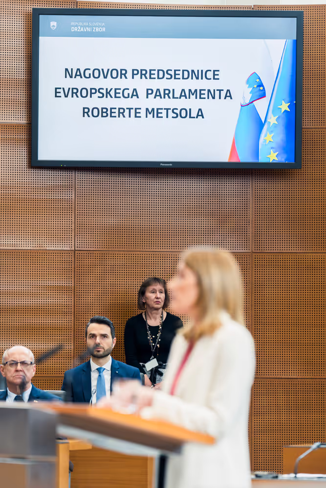 Official visit by Roberta METSOLA, EP President to Ljubljana (Slovenia) - Address by Roberta METSOLA, EP President to the Slovenian National Assembly
