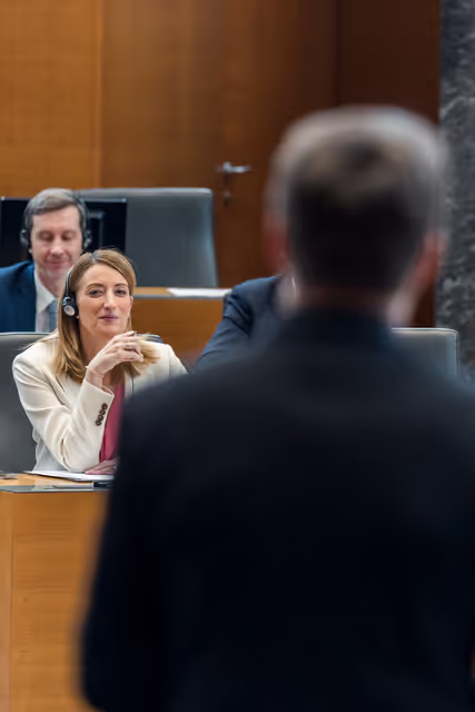Fotó 2: Official visit by Roberta METSOLA, EP President to Ljubljana (Slovenia) - Address by Roberta METSOLA, EP President to the Slovenian National Assembly