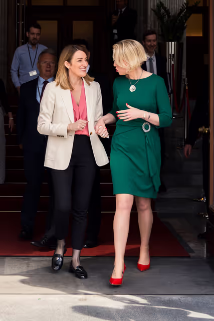 Official visit by Roberta METSOLA, EP President to Ljubljana (Slovenia) - Meeting with Urška KLAKOČAR ZUPANČIČ, President of the Slovenian National Assembly