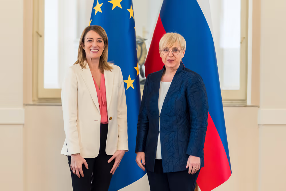 Official visit by Roberta METSOLA, EP President to Ljubljana (Slovenia) - Meeting with Nataša PIRC MUSAR, President of Slovenia