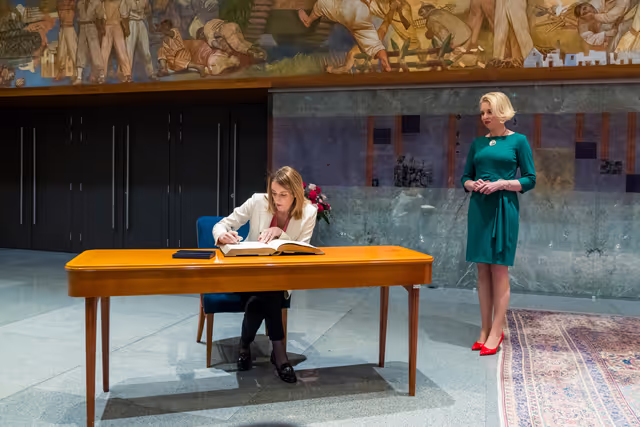 Official visit by Roberta METSOLA, EP President to Ljubljana (Slovenia) - Meeting with Urška KLAKOČAR ZUPANČIČ, President of the Slovenian National Assembly