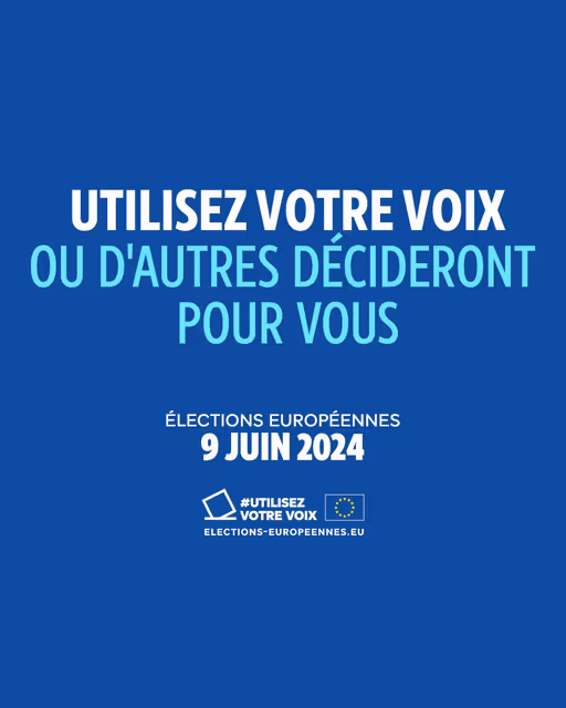 Suriet 34: Use your vote – European elections 2024 video thumbnails - 4:5