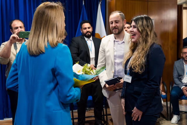 Φωτογραφία 7: Official visit by Roberta METSOLA, EP President to Cyprus - Participation to a round-table discussion with young people