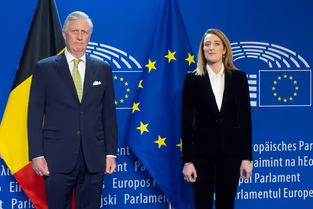 Roberta METSOLA, EP President meets with His Majesty King Philippe, King of the Belgians