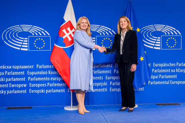 Roberta METSOLA, EP President meets with Zuzana CAPUTOVA, President of Slovakia