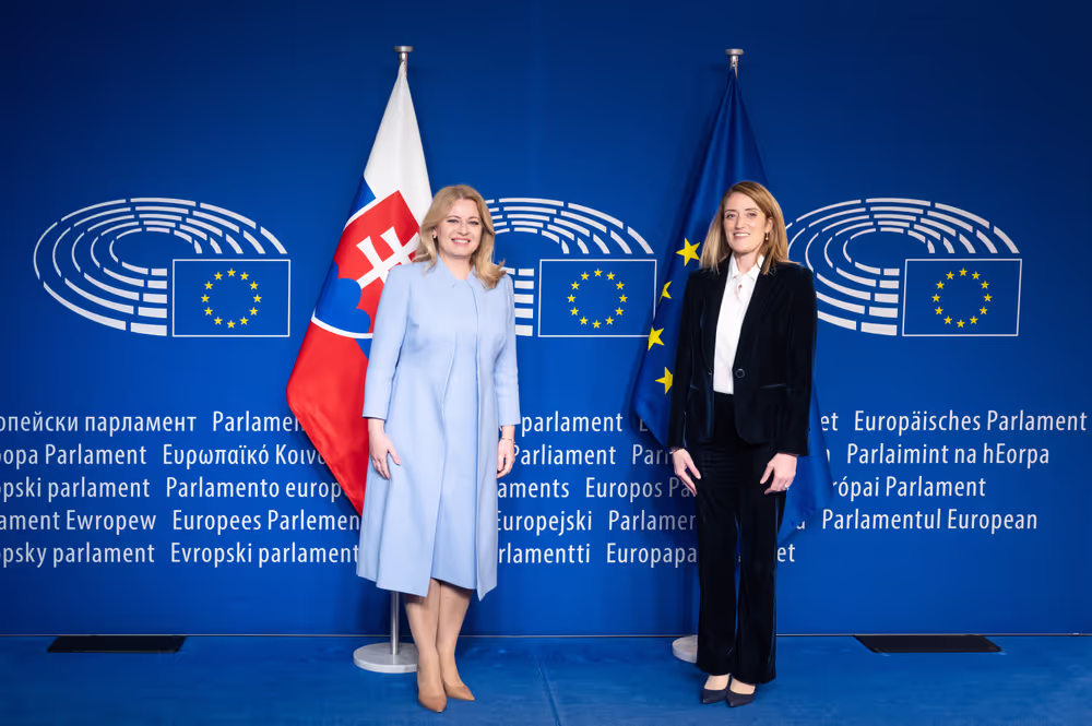 Roberta METSOLA, EP President meets with Zuzana CAPUTOVA, President of Slovakia