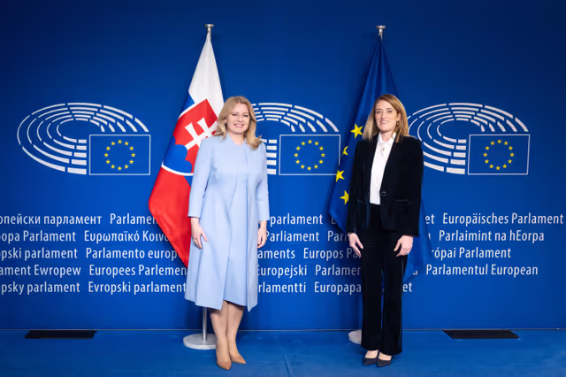 Roberta METSOLA, EP President meets with Zuzana CAPUTOVA, President of Slovakia