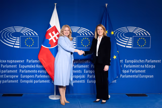 Roberta METSOLA, EP President meets with Zuzana CAPUTOVA, President of Slovakia