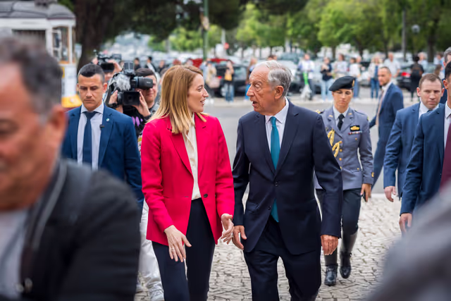 Official visit by Roberta METSOLA, EP President to Portugal - Meeting with Marcelo REBELO de SOUSA, President of Portugal