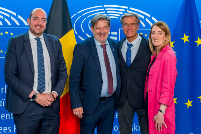 LEX signing ceremony in presence of Roberta METSOLA, EP President and Mathieu MICHEL, Belgian Secretary of State for Digitalisation, on behalf of the Belgian Presidency