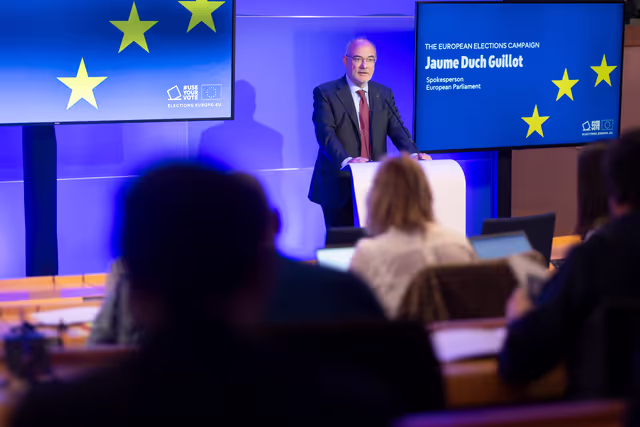 Photo 39: Media event - 2024 European Election campaign briefing