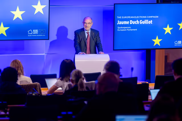 Photo 38: Media event - 2024 European Election campaign briefing