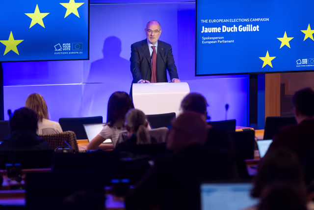 Photo 37: Media event - 2024 European Election campaign briefing