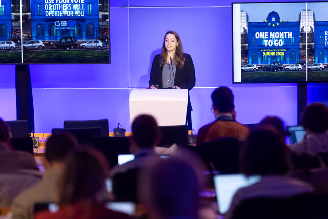 Photo 34: Media event - 2024 European Election campaign briefing