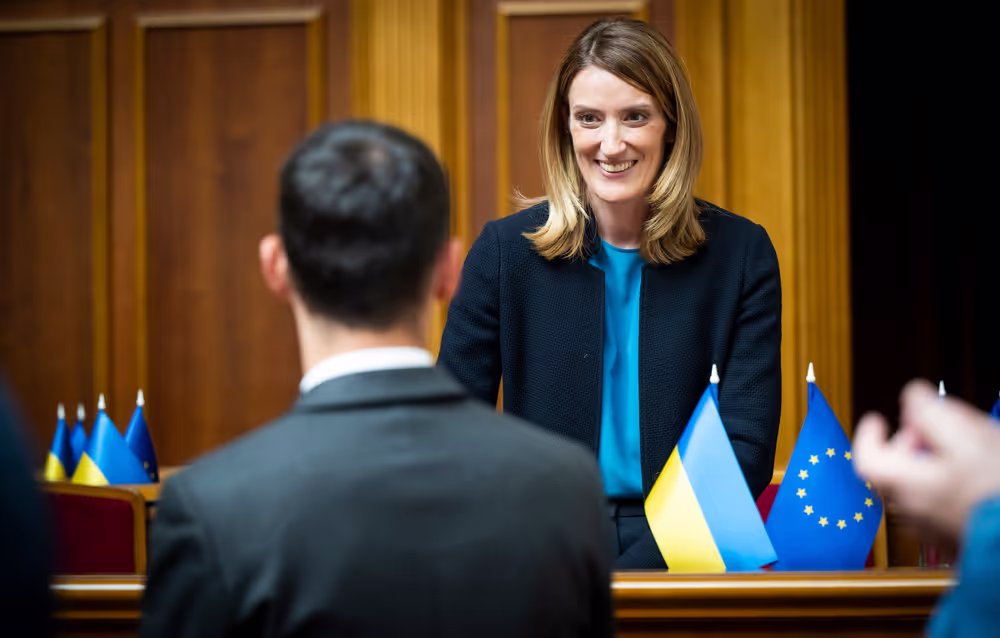 Roberta METSOLA, EP President, in Kyiv (Ukraine) on Europe Day - Address to the Ukrainian Parliament (Verkhovna Rada)