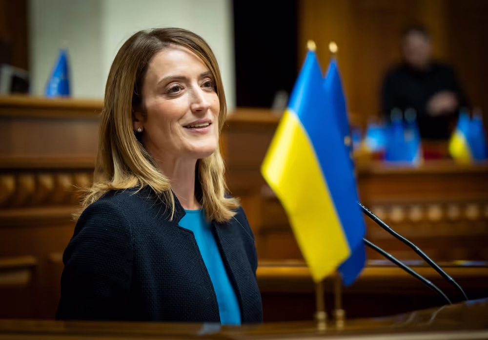 Roberta METSOLA, EP President, in Kyiv (Ukraine) on Europe Day - Address to the Ukrainian Parliament (Verkhovna Rada)