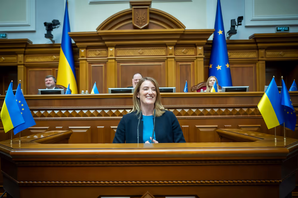 Roberta METSOLA, EP President, in Kyiv (Ukraine) on Europe Day - Address to the Ukrainian Parliament (Verkhovna Rada)