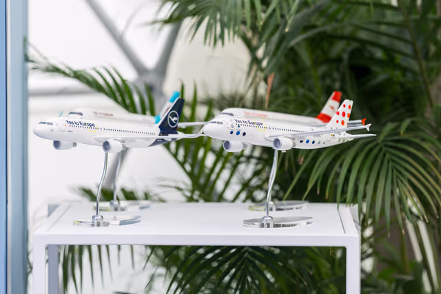 Fotagrafa 15: Unveiling of four branded airplanes to support the 2024 European Election campaign: extracts from the event with the participation of Roberta METSOLA, EP President