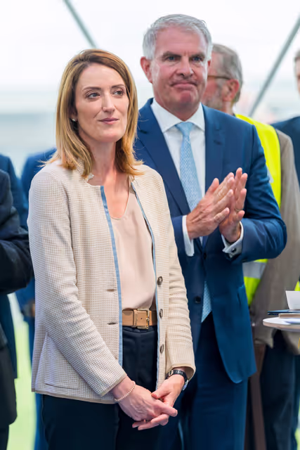 Fotagrafa 13: Unveiling of four branded airplanes to support the 2024 European Election campaign: extracts from the event with the participation of Roberta METSOLA, EP President