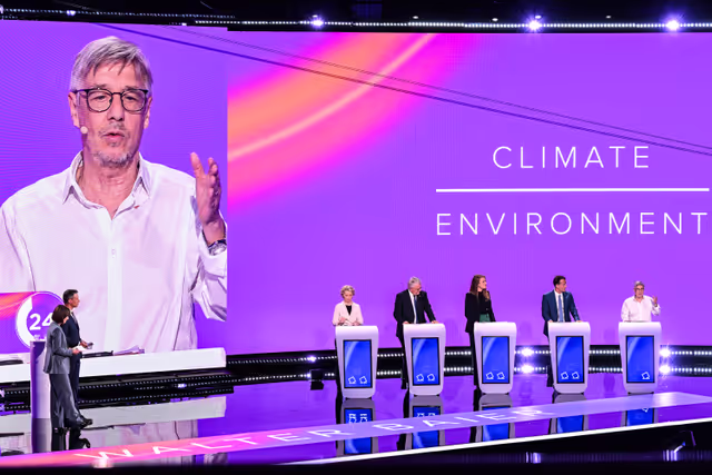 Fotografie 7: Eurovision Debate 2024 with Lead Candidates