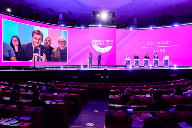Φωτογραφία 32: Eurovision Debate 2024 with Lead Candidates