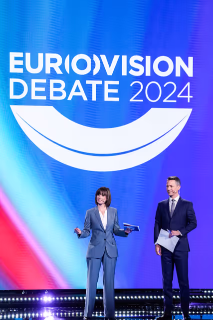 Fotografie 4: Eurovision Debate 2024 with Lead Candidates