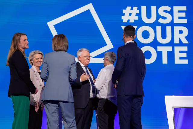 Fotografia 1: Eurovision Debate 2024 with Lead Candidates