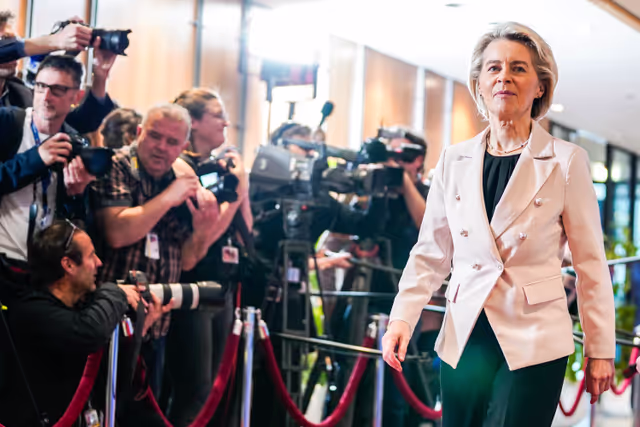 Fotografie 17: Eurovision Debate 2024 with Lead Candidates.- Arrival of the candidates