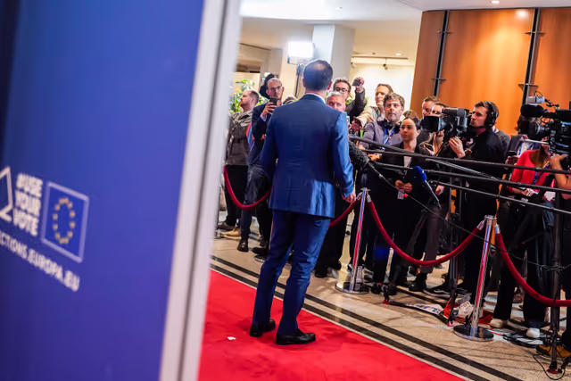 Fotografie 10: Eurovision Debate 2024 with Lead Candidates.- Arrival of the candidates