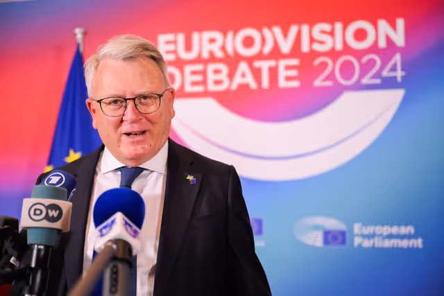 Fotografie 39: Eurovision Debate 2024 with Lead Candidates.- Arrival of the candidates