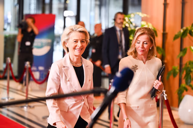 Fotografie 43: Eurovision Debate 2024 with Lead Candidates.- Arrival of the candidates