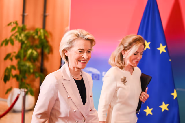 Fotografie 42: Eurovision Debate 2024 with Lead Candidates.- Arrival of the candidates